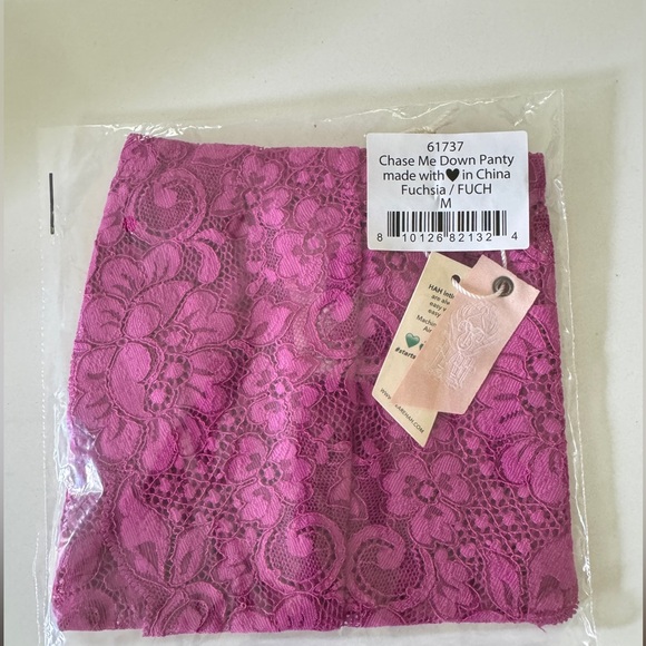 NWT We Are HAH Chase Me Down panty in fuchsia - Picture 4 of 7